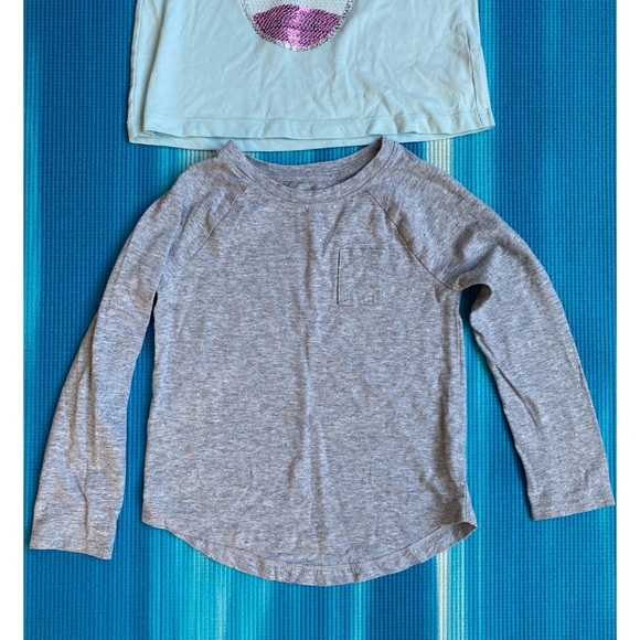 Girls Sparkle Unicorn Sequence Tshirt Top Bundle Set - Picture 6 of 15